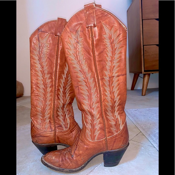 Larry Mahan Women's Vintage Authentic and Rare Cowboy Western Boots Sz 5.5 - Picture 13 of 13